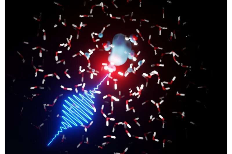 Electron bubbles modeled from X-ray laser data