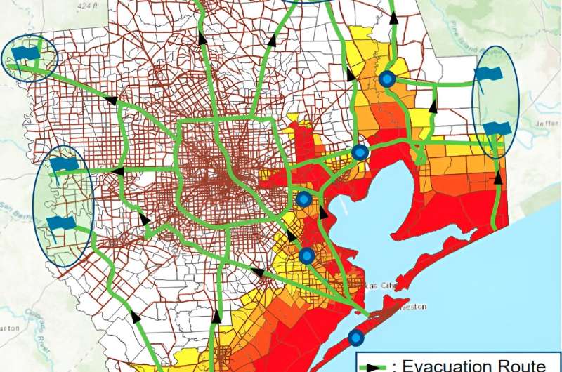 Escape from hurricanes with driverless cars