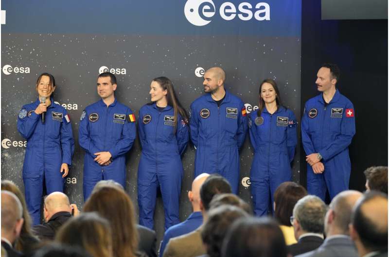 European Space Agency adds 5 new astronauts in only fourth class since 1978. Over 20,000 applied