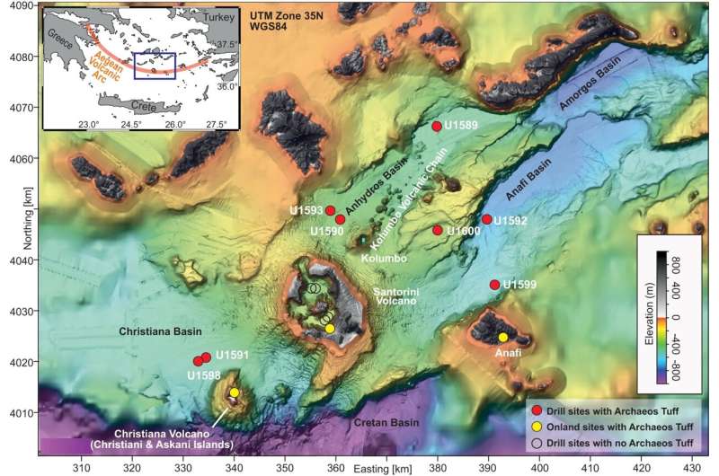 Evidence of one of the largest submarine explosive eruptions ever recorded in the Aegean Sea