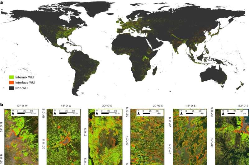 Global wildfire risk trends in wildland–urban interface areas