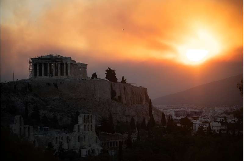 Greece this year saw its warmest winter on record, as well as the hottest June and July, and the summer season has seen fires burn daily