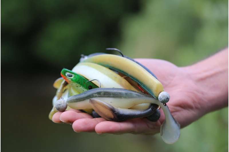 Harmful substances in soft plastic lures: Risks for anglers and the environment