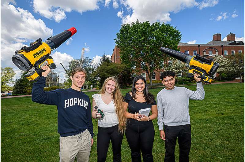 Hearing is be-leafing: students invent quieter leaf blower