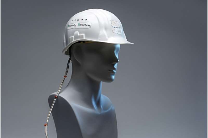 Helmet with vibration sensor for excavator drivers