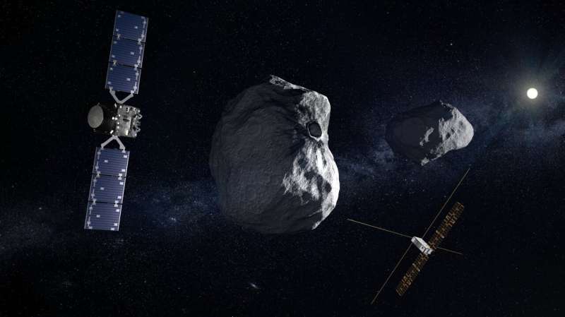 Hera and its CubeSats speak with mission control