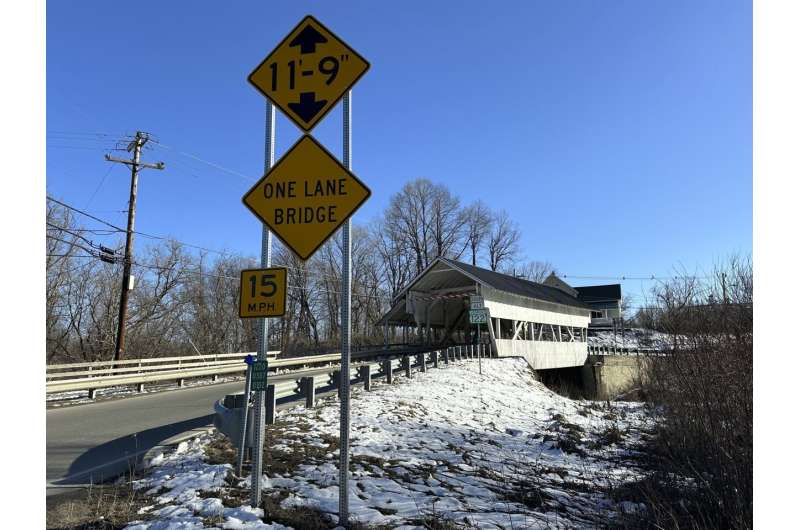 Historic covered bridges are under threat by truck drivers relying on GPS meant for cars