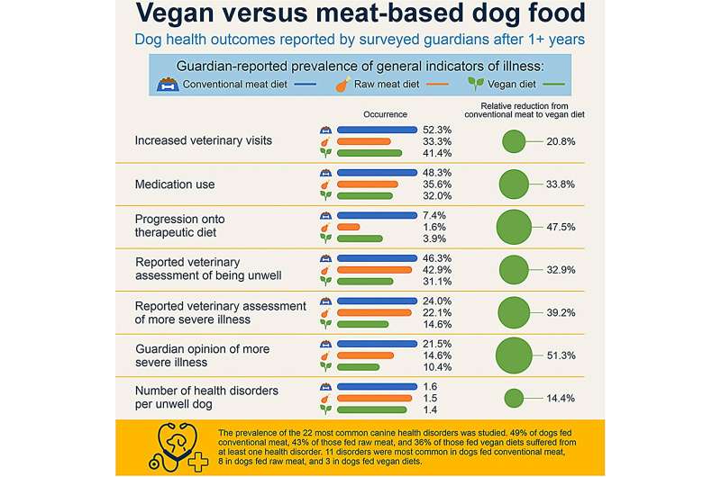 How much do vegan diets improve the health of dogs?