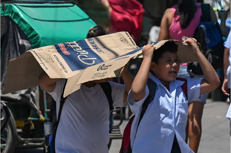 Hundreds of schools in the Philippines suspended in-person classes on Tuesday due to dangerous levels of heat