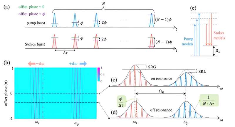 Hyper spectral resolution stimulated raman spectroscopy with amplified fs pulse bursts