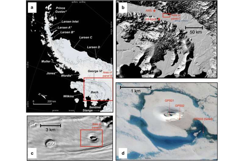Ice shelves fracture under weight of meltwater lakes