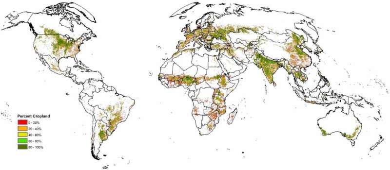 Mejorar la precisión de la cartografía mundial de las tierras de cultivo