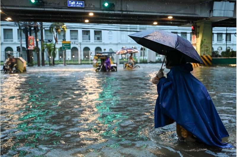 In nearby Philippines, Gaemi exacerbated the seasonal monsoons, triggering widespread flooding in Manila that turned streets into rivers