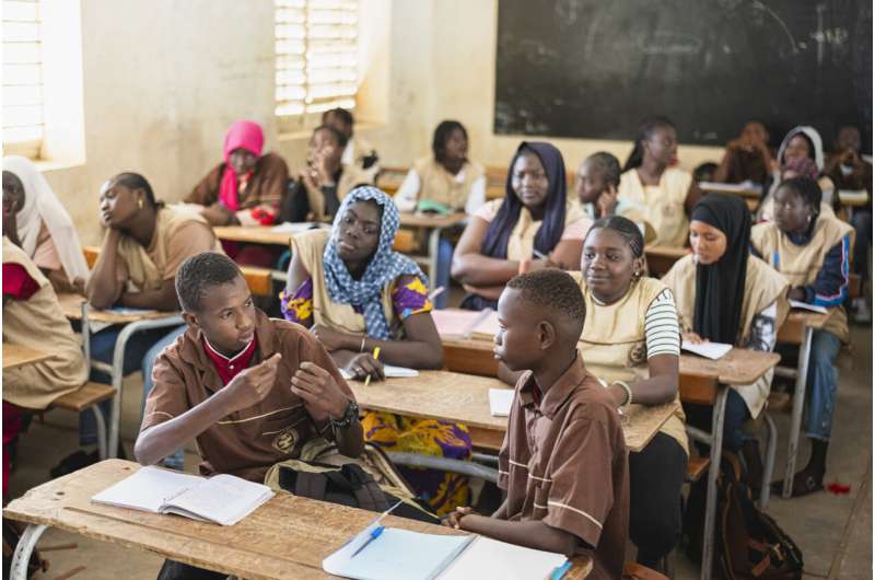 In some classrooms in Senegal, deaf and hard-of-hearing students now study alongside everyone else
