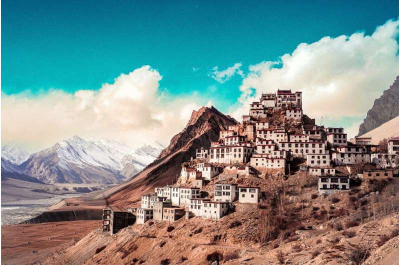 India mountain village