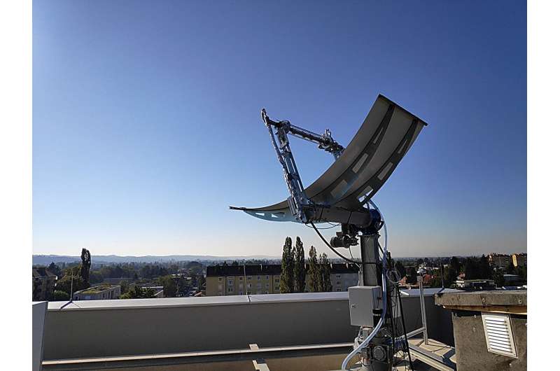Innovative parabolic trough solar module for hybrid electricity and heat generation
