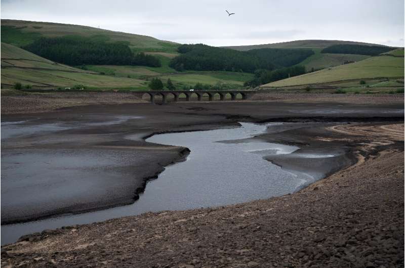 June 2023 was the hottest on record in the UK, causing water levels to drop in places such as Woodhead Reservoir in central England