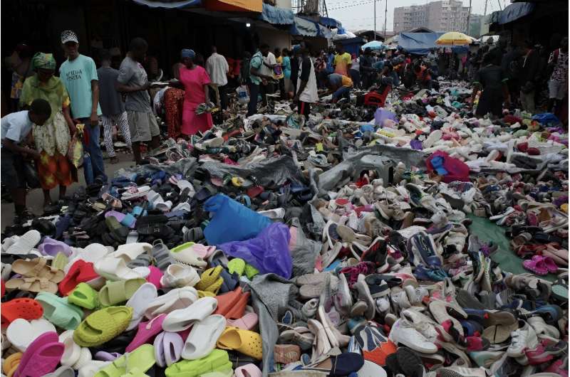 Kantamanto in Accra, Ghana, is one of the biggest secondhand clothes markets in the world