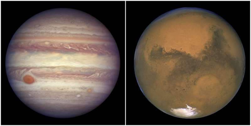 Mars und Jupiter nähern sich am Nachthimmel einander. So nah werden die Planeten vor 2033 nicht mehr kommen