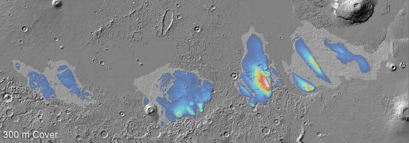 Mars Express finds evidence of large water deposit at the Medusae Fossae Formation