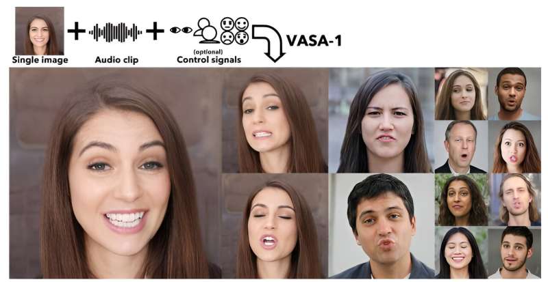 La aplicación de inteligencia artificial VASA-1 de Microsoft hace que las fotografías hablen y canten con expresiones faciales creíbles