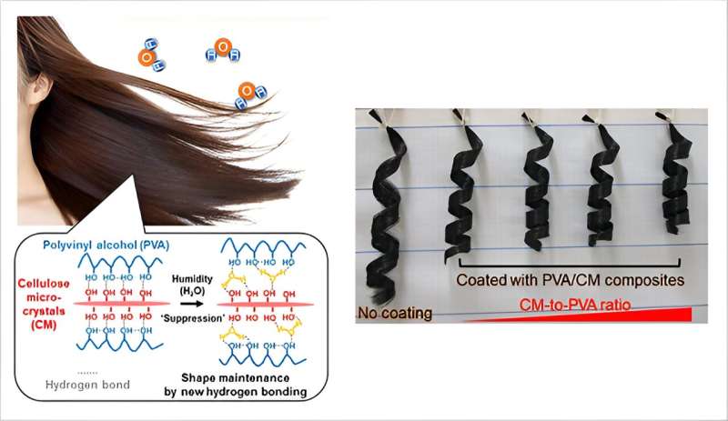 Moisture-resistant hairstyling agent—development of a humidity-induced shape memory polymeric material