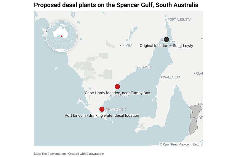 More desalination is coming to Australia's driest states – but super-salty outflows could trash ecosystems and fisheries