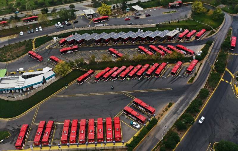 More than 2,000 Chinese electric buses operate in the Chilean capital, Santiago