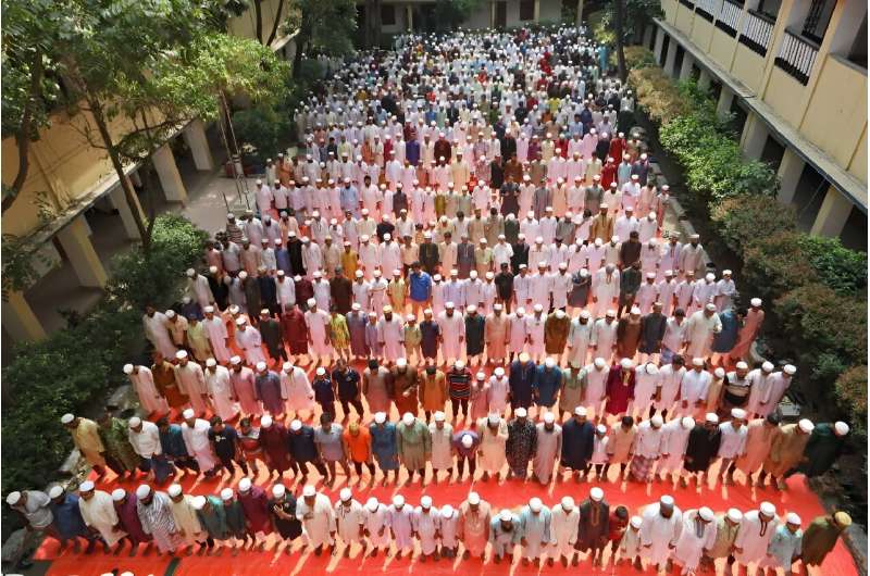 Muslims offer special prayers for rain in Dhaka, with Bangladesh in the middle of an extreme heatwave