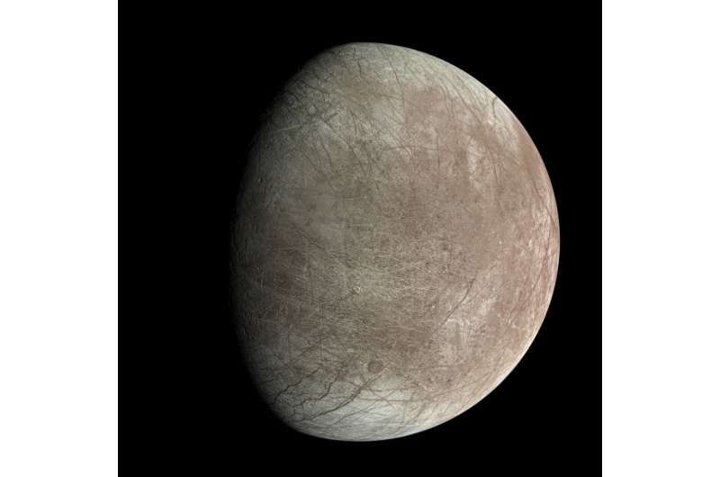 NASA's Juno provides high-definition views of Europa's icy shell