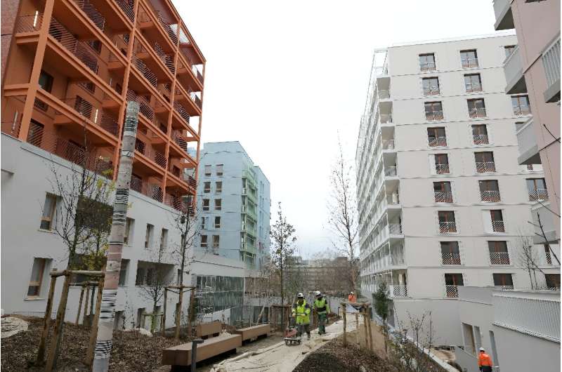 Nearly 3,000 new apartments have been built beside the Seine river in Saint-Ouen which will be used for the athletes' village