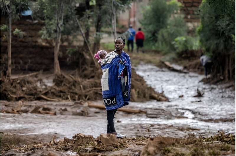 Nearly 50 villagers died when the makeshift dam burst in Kenya's Rift Valley