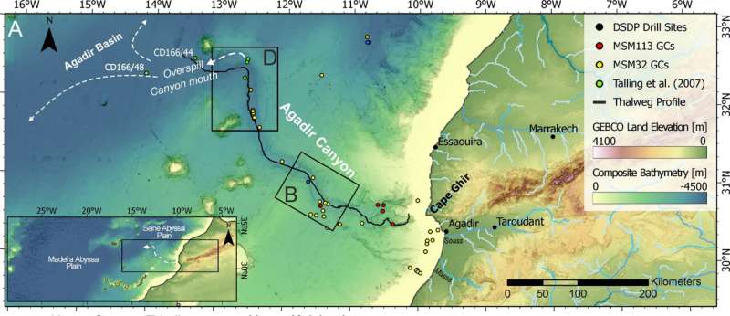 Learn about finds devastating energy and colossal extent of a large underwater avalanche off the Moroccan coast