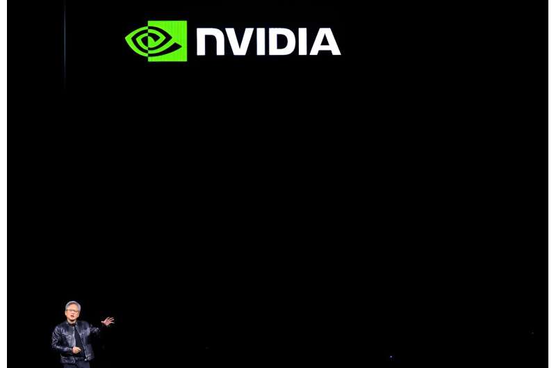 Nvidia CEO Jensen Huang speaks during the company's annual GTC Artificial Intelligence Conference in San Jose, California, on March 18, 2024