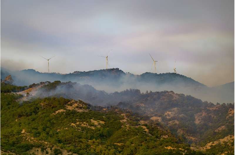 According to official information, seven people were arrested in Izmir for alleged links to the fire