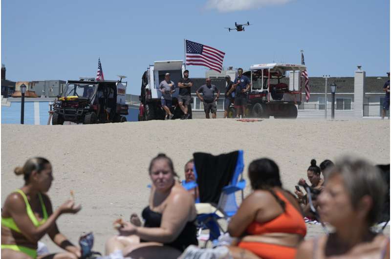 On NYC beaches, angry birds are fighting drones on patrol for sharks and swimmers