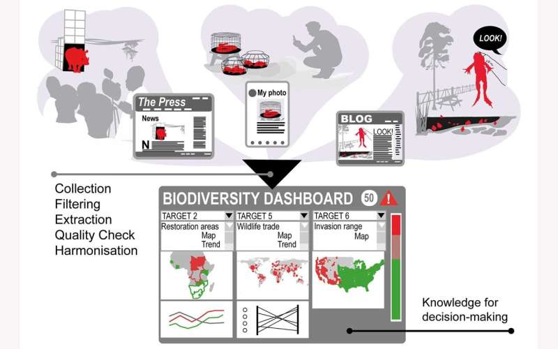 Online digital data and AI for monitoring biodiversity