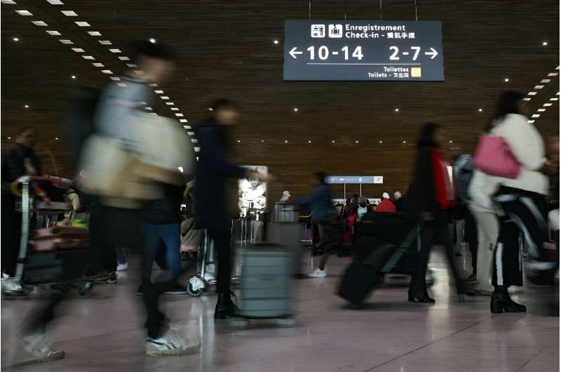 Passengers at Paris Charles de Gaulle