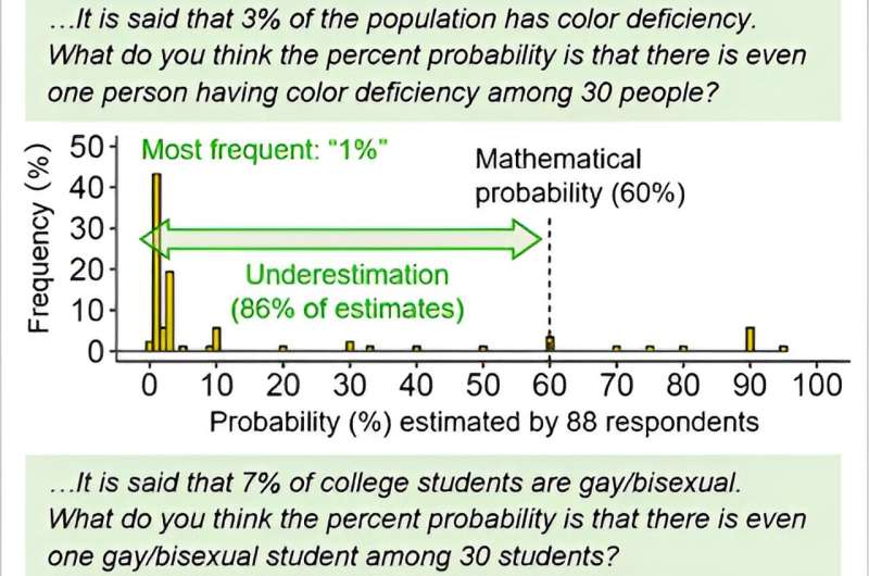 People underestimate the probability of including at least one minority member in a group