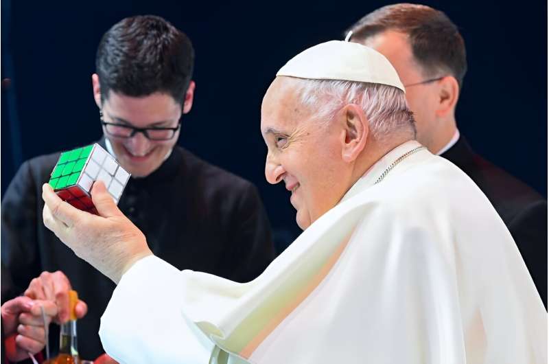 Pope Francis takes on the mystery of the cube