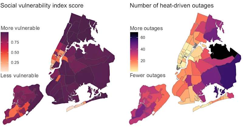 Power outages linked to heat and storms are rising, and low-income communities are most at risk