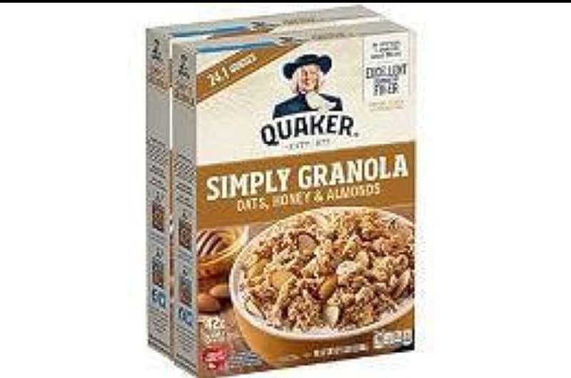 Quaker Oats widens recall of granola bars, cereals linked to salmonella