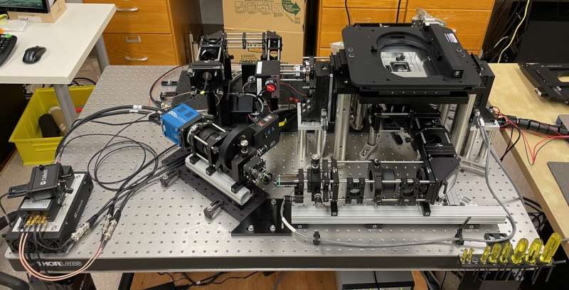 Researchers add swept illumination to open-top light-sheet microscope