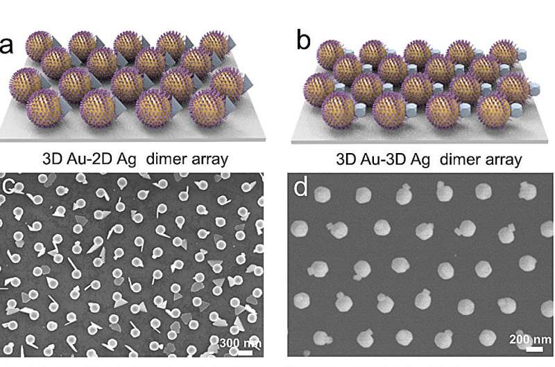 Researchers realize controlled synthesis of Au-Ag heterodimer arrays for high-resolution encrypted information