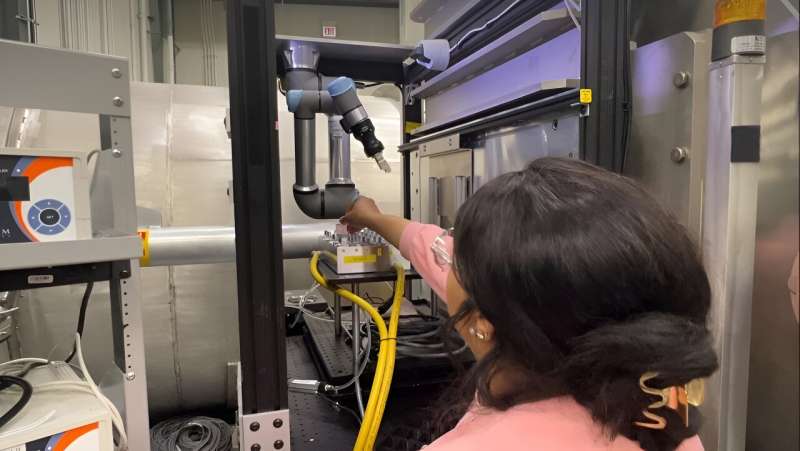 Retrofitting robotics increases efficiency of neutron experiments