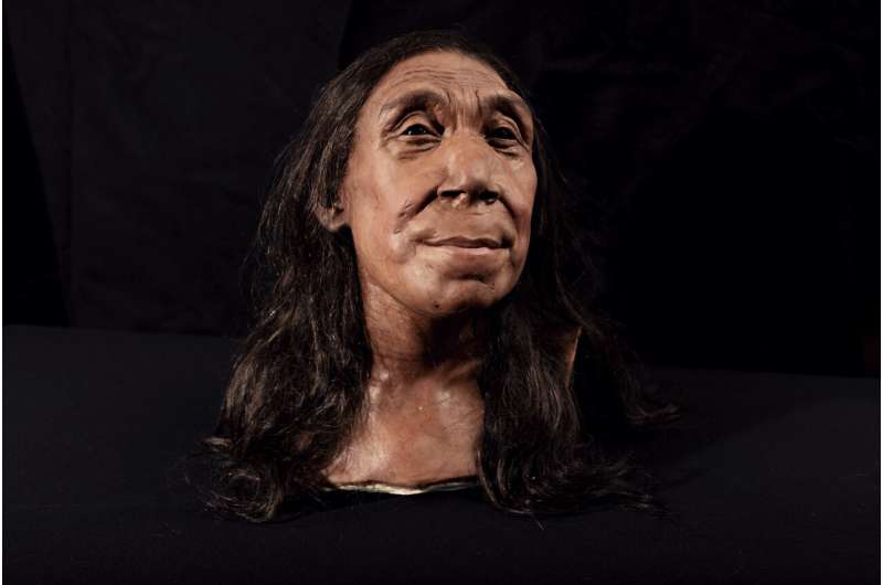 Revealed: face of 75,000-year-old female Neanderthal from cave where species buried their dead