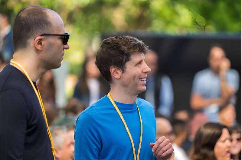 Sam Altman, chief executive officer of OpenAI, attends Apple's annual Worldwide Developers Conference (WDC) in Cupertino, California
