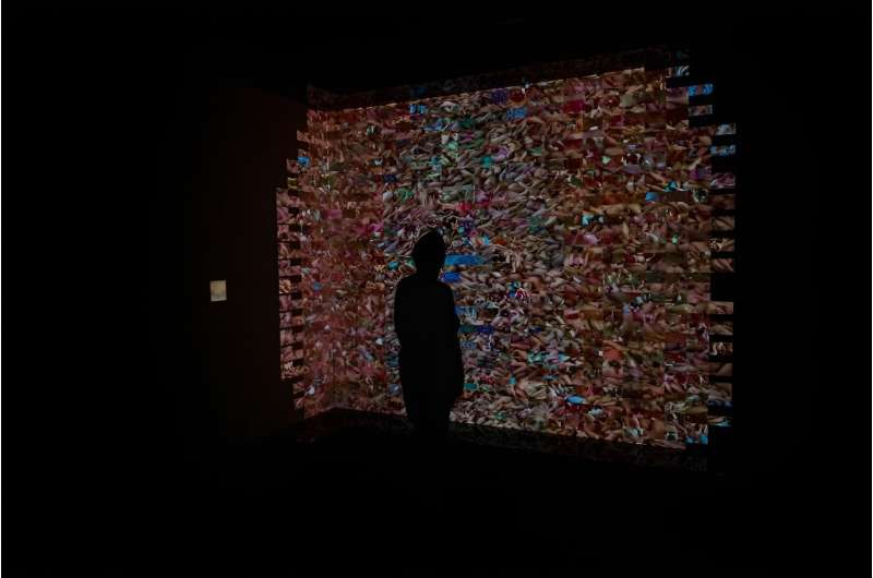 Sandra Rodriguez's exhibit was created using deep learning and artificial intelligence to guide visitors through the connection between desire and technology