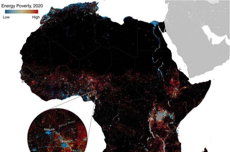 Satellite data study shows 1.18 billion people are energy poor, finding no evidence of electricity usage from space