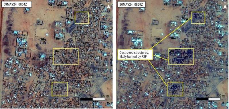 Satellite imagery could aid in seeking justice for human rights violations in Sudan